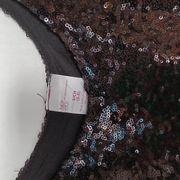 No Boundaries Junior Black Glitter Tank Top size Small - Picture 2 of 4